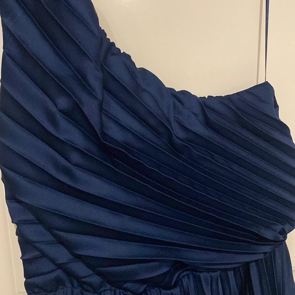 The A&F Giselle Pleated One-Shoulder Maxi Dress